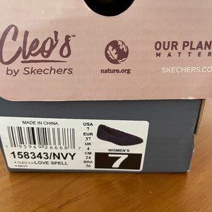 SKECHERS CLEO 2.0 - LOVE SPELL NAVY BLUE SIZE 7